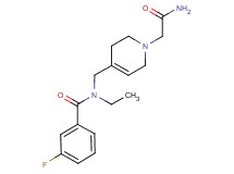 N-{[1-(2-amino-2-oxoethyl)-1,2,3,6-tetrahydropyridin-4-yl]methyl}-N-ethyl-3-fluorobenzamide