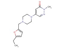 5-{4-[(5-ethyl-2-furyl)methyl]piperazin-1-yl}-2-methylpyridazin-3(2H)-one