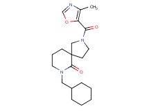 7-(cyclohexylmethyl)-2-[(4-methyl-1,3-oxazol-5-yl)carbonyl]-2,7-diazaspiro[4.5]decan-6-one