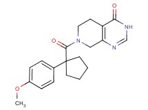 7-{[1-(4-methoxyphenyl)cyclopentyl]carbonyl}-5,6,7,8-tetrahydropyrido[3,4-d]pyrimidin-4(3H)-one