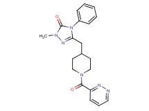 2-methyl-4-phenyl-5-{[1-(pyridazin-3-ylcarbonyl)piperidin-4-yl]methyl}-2,4-dihydro-3H-1,2,4-triazol-3-one