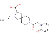 8-[(2-oxo-1(2H)-pyridinyl)acetyl]-2-propyl-2,8-diazaspiro[4.5]decane-3-carboxylic acid
