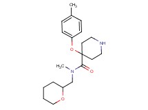 N-methyl-4-(4-methylphenoxy)-N-(tetrahydro-2H-pyran-2-ylmethyl)piperidine-4-carboxamide