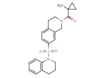1-({2-[(1-methylcyclopropyl)carbonyl]-1,2,3,4-tetrahydroisoquinolin-7-yl}sulfonyl)-1,2,3,4-tetrahydroquinoline