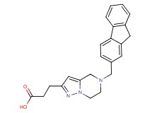 3-[5-(9H-fluoren-2-ylmethyl)-4,5,6,7-tetrahydropyrazolo[1,5-a]pyrazin-2-yl]propanoic acid
