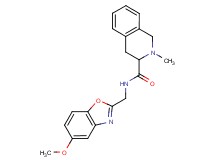 N-[(5-methoxy-1,3-benzoxazol-2-yl)methyl]-2-methyl-1,2,3,4-tetrahydro-3-isoquinolinecarboxamide