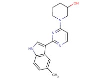1-[2-(5-methyl-1H-indol-3-yl)pyrimidin-4-yl]piperidin-3-ol