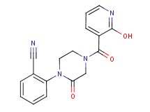2-{4-[(2-hydroxy-3-pyridinyl)carbonyl]-2-oxo-1-piperazinyl}benzonitrile
