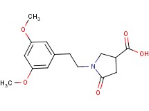 1-[2-(3,5-dimethoxyphenyl)ethyl]-5-oxopyrrolidine-3-carboxylic acid