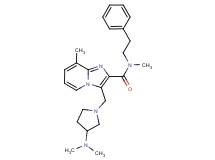 3-{[3-(dimethylamino)-1-pyrrolidinyl]methyl}-N,8-dimethyl-N-(2-phenylethyl)imidazo[1,2-a]pyridine-2-carboxamide