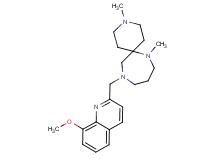 11-[(8-methoxyquinolin-2-yl)methyl]-3,7-dimethyl-3,7,11-triazaspiro[5.6]dodecane