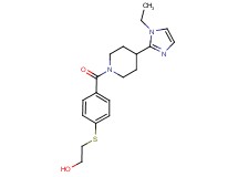 2-[(4-{[4-(1-ethyl-1H-imidazol-2-yl)piperidin-1-yl]carbonyl}phenyl)thio]ethanol