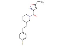 1-[(5-ethyl-3-isoxazolyl)carbonyl]-3-[2-(4-fluorophenyl)ethyl]piperidine