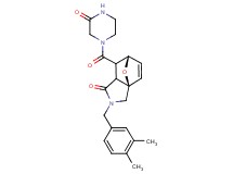 (3aR*,6S*)-2-(3,4-dimethylbenzyl)-7-[(3-oxopiperazin-1-yl)carbonyl]-2,3,7,7a-tetrahydro-3a,6-epoxyisoindol-1(6H)-one