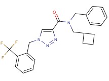 N-benzyl-N-(cyclobutylmethyl)-1-[2-(trifluoromethyl)benzyl]-1H-1,2,3-triazole-4-carboxamide