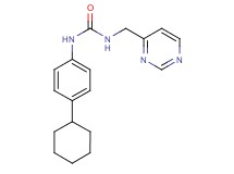 N-(4-cyclohexylphenyl)-N'-(pyrimidin-4-ylmethyl)urea