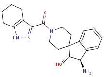 (2R*,3R*)-3-amino-1'-(4,5,6,7-tetrahydro-1H-indazol-3-ylcarbonyl)-2,3-dihydrospiro[indene-1,4'-piperidin]-2-ol