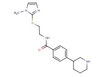 N-{2-[(1-methyl-1H-imidazol-2-yl)thio]ethyl}-4-piperidin-3-ylbenzamide