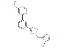 4-methoxy-6-(3-{1-[(1-methyl-1H-imidazol-5-yl)methyl]-1H-pyrazol-3-yl}phenyl)pyrimidine