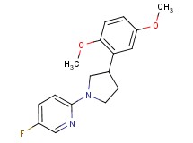 2-[3-(2,5-dimethoxyphenyl)-1-pyrrolidinyl]-5-fluoropyridine