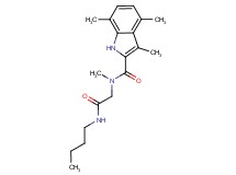 N-[2-(butylamino)-2-oxoethyl]-N,3,4,7-tetramethyl-1H-indole-2-carboxamide