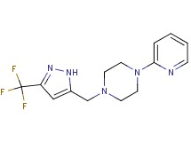 1-(2-pyridinyl)-4-{[3-(trifluoromethyl)-1H-pyrazol-5-yl]methyl}piperazine bis(trifluoroacetate)