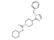 4-(1-benzyl-1H-imidazol-2-yl)-N-cyclohexyl-1-piperidinecarboxamide