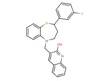 3-{[2-(3-fluorophenyl)-3,4-dihydro-1,5-benzothiazepin-5(2H)-yl]methyl}-2-quinolinol