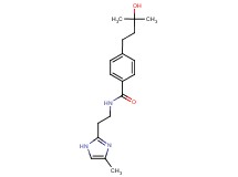 4-(3-hydroxy-3-methylbutyl)-N-[2-(4-methyl-1H-imidazol-2-yl)ethyl]benzamide