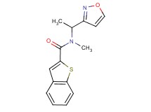 N-(1-isoxazol-3-ylethyl)-N-methyl-1-benzothiophene-2-carboxamide