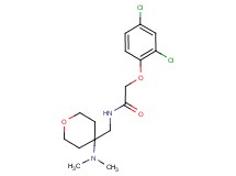 2-(2,4-dichlorophenoxy)-N-{[4-(dimethylamino)tetrahydro-2H-pyran-4-yl]methyl}acetamide