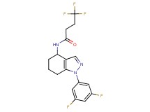 N-[1-(3,5-difluorophenyl)-4,5,6,7-tetrahydro-1H-indazol-4-yl]-4,4,4-trifluorobutanamide