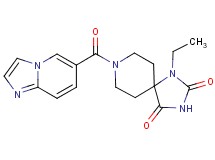 1-ethyl-8-(imidazo[1,2-a]pyridin-6-ylcarbonyl)-1,3,8-triazaspiro[4.5]decane-2,4-dione