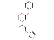2-benzyl-4-[3-(3-thienyl)propanoyl]morpholine