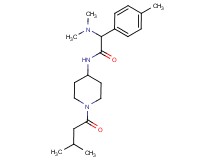 2-(dimethylamino)-N-[1-(3-methylbutanoyl)-4-piperidinyl]-2-(4-methylphenyl)acetamide