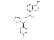 N-[2-(4-fluorophenyl)-2-pyrrolidin-1-ylethyl]-1-methyl-1H-indole-4-carboxamide