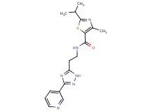 2-isopropyl-4-methyl-N-[2-(3-pyridin-3-yl-1H-1,2,4-triazol-5-yl)ethyl]-1,3-thiazole-5-carboxamide
