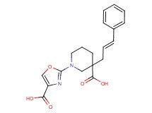 1-(4-carboxy-1,3-oxazol-2-yl)-3-[(2E)-3-phenylprop-2-en-1-yl]piperidine-3-carboxylic acid