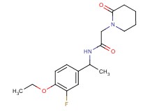 N-[1-(4-ethoxy-3-fluorophenyl)ethyl]-2-(2-oxopiperidin-1-yl)acetamide