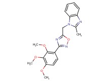 2-methyl-1-{[3-(2,3,4-trimethoxyphenyl)-1,2,4-oxadiazol-5-yl]methyl}-1H-benzimidazole