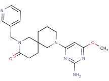 8-(2-amino-6-methoxypyrimidin-4-yl)-2-(pyridin-3-ylmethyl)-2,8-diazaspiro[5.5]undecan-3-one