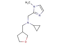 N-[(1-methyl-1H-imidazol-2-yl)methyl]-N-(tetrahydrofuran-3-ylmethyl)cyclopropanamine
