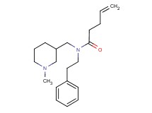 N-[(1-methyl-3-piperidinyl)methyl]-N-(2-phenylethyl)-4-pentenamide