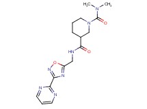 N~1~,N~1~-dimethyl-N~3~-{[3-(2-pyrimidinyl)-1,2,4-oxadiazol-5-yl]methyl}-1,3-piperidinedicarboxamide