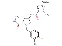 (4R)-1-(4-fluoro-3-methylbenzyl)-N-methyl-4-{[(1-methyl-1H-imidazol-5-yl)carbonyl]amino}-L-prolinamide