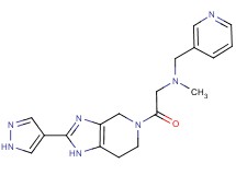 N-methyl-2-oxo-2-[2-(1H-pyrazol-4-yl)-1,4,6,7-tetrahydro-5H-imidazo[4,5-c]pyridin-5-yl]-N-(pyridin-3-ylmethyl)ethanamine