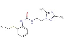 N-[2-(3,5-dimethyl-1H-1,2,4-triazol-1-yl)ethyl]-N'-[2-(ethylthio)phenyl]urea