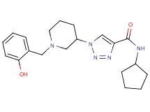N-cyclopentyl-1-[1-(2-hydroxybenzyl)-3-piperidinyl]-1H-1,2,3-triazole-4-carboxamide