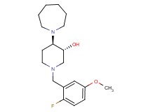 (3R*,4R*)-4-(1-azepanyl)-1-(2-fluoro-5-methoxybenzyl)-3-piperidinol