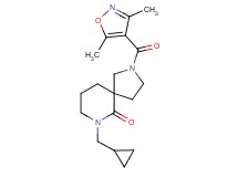 7-(cyclopropylmethyl)-2-[(3,5-dimethyl-4-isoxazolyl)carbonyl]-2,7-diazaspiro[4.5]decan-6-one